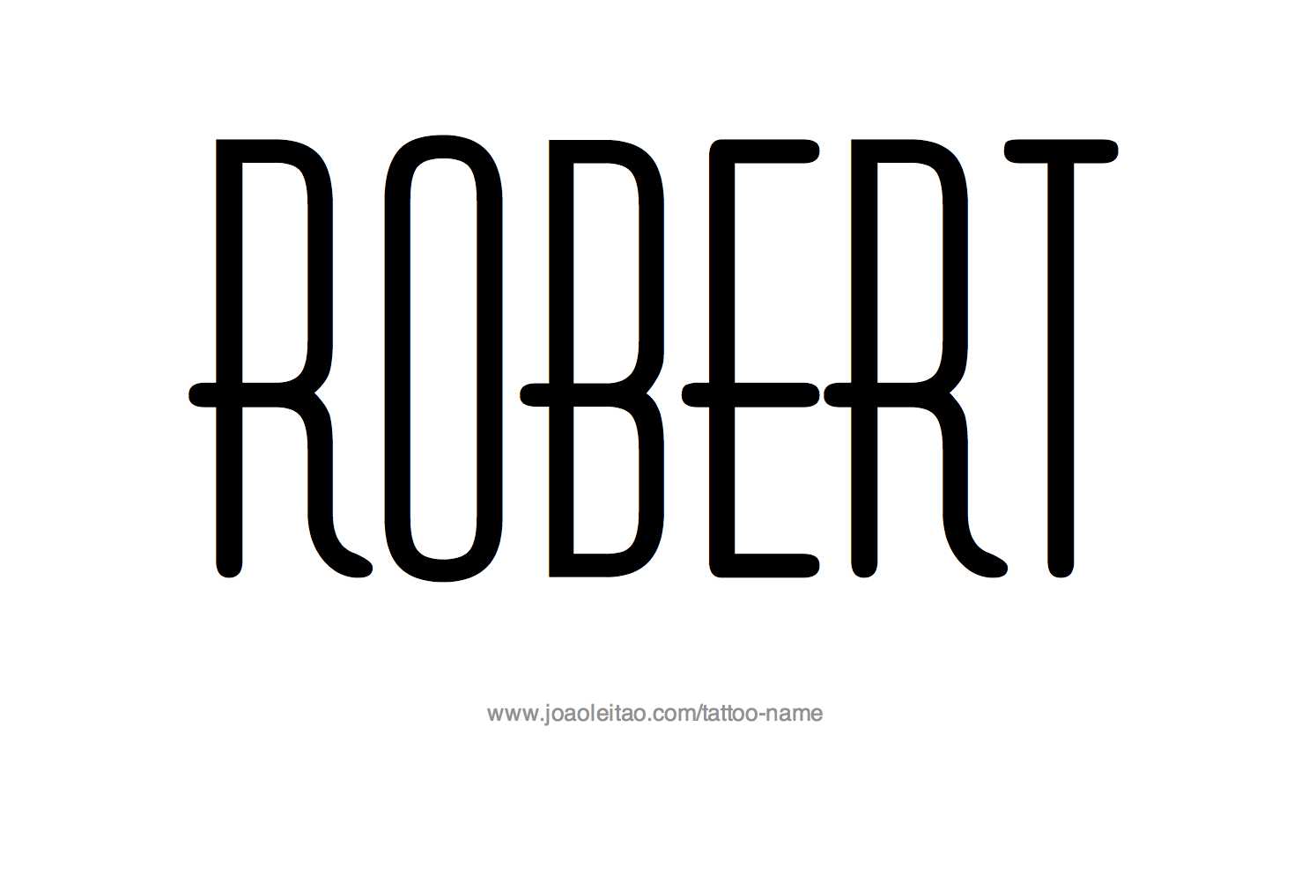 Robert Name Tattoo Designs